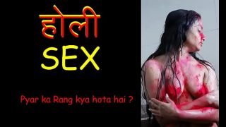 Desi Wife deepika hard fuck Holi Colour on Ass Cute wife fucking