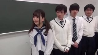 Tiny Japanese Teen Gangbanged In Classroom